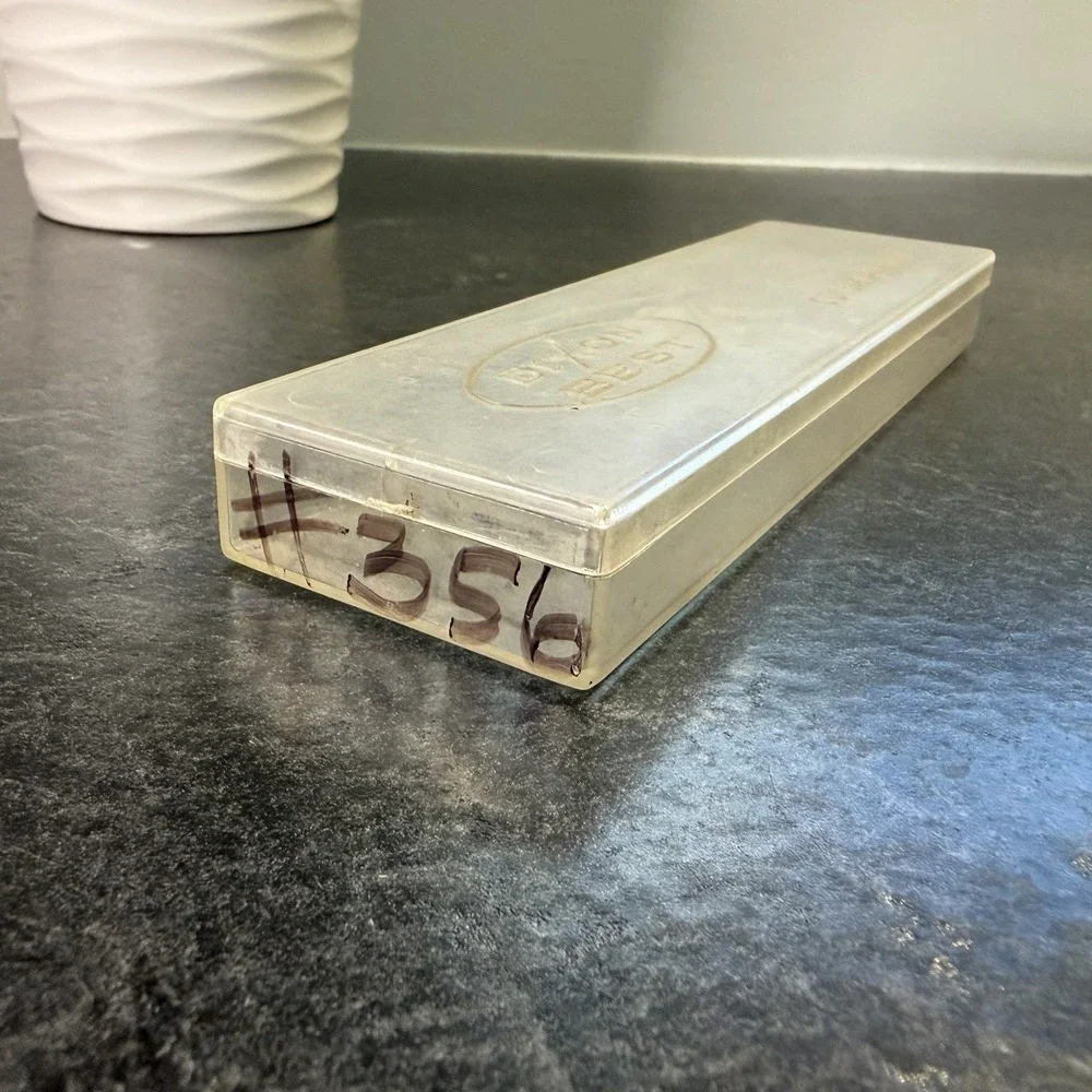 Vintage DIXON BEST Hard Plastic Color Pencil Box Case 7 1/8 x 2 Inch USA‎